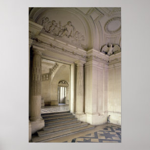 View of the central vestibule, built 1642-51 poster