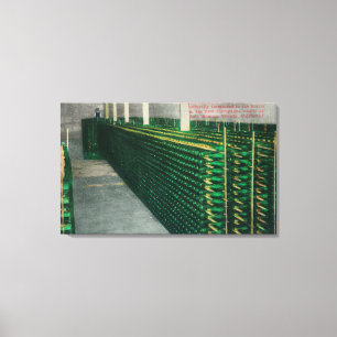 View of the Champagne VaultsAsti, CA Canvas Print