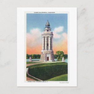 View of the Champlain Memorial Monument Postcard