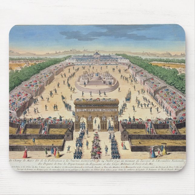 View of the Champs de Mars, 14th July 1790 Mouse Pad (Front)