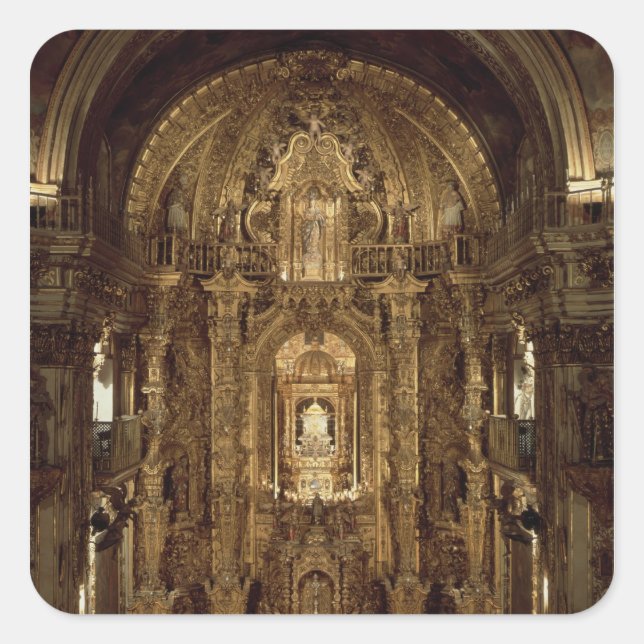 View of the chapel and High Altar Square Sticker (Front)