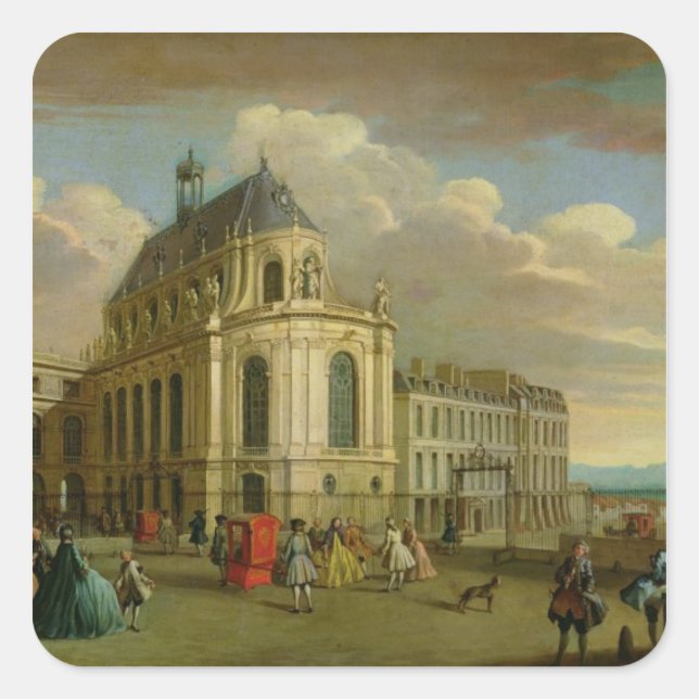 View of the Chapel of the Chateau de Square Sticker (Front)