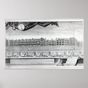 View of the Charity Children in the Strand Poster