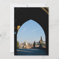View of the Charles bridge in Prague