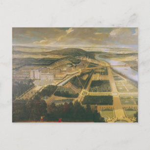 View of the Chateau and Gardens of St. Cloud, Postcard