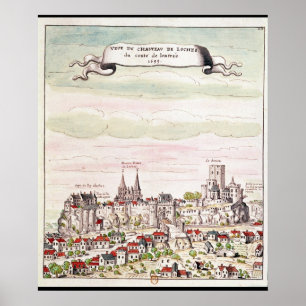 View of the Chateau de Loches, 1699 Poster