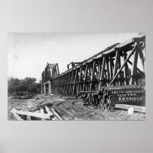 View of the Chico-Oroville Bridge Poster