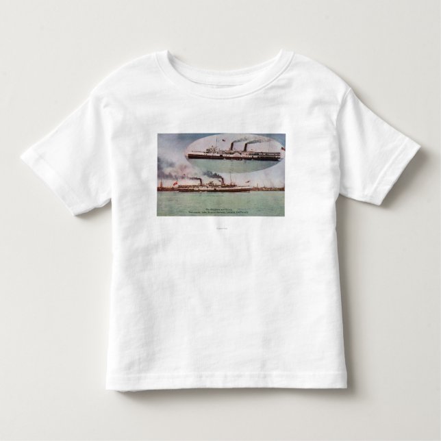 View of the Chippewa and Corona Steamers Toddler T-Shirt (Front)