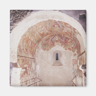 View of the choir with frescoes magnet