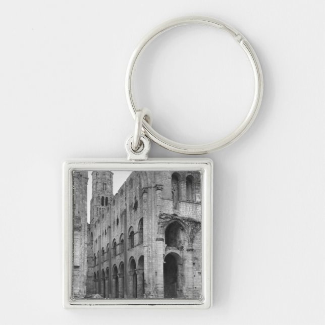 View of the church interior, c.1040-67 key ring (Front)