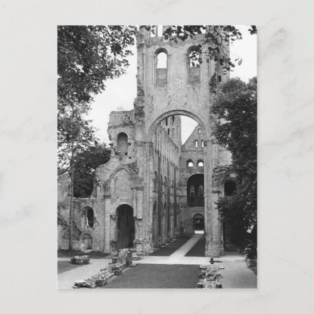View of the church interior, c.1052-67 postcard (Front)