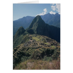 View of the citadel at Machu Picchu
