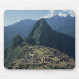 View of the citadel at Machu Picchu Mouse Pad