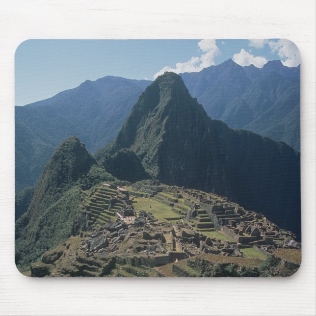 View of the citadel at Machu Picchu Mouse Pad (Front)