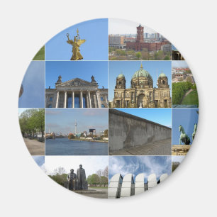 View of the city of Berlin in Germany Magnet