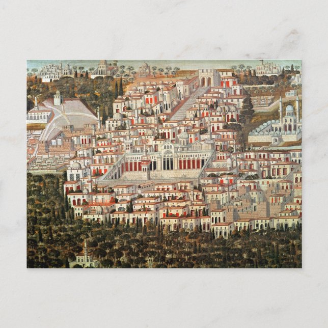 View of the city of Damascus Postcard (Front)