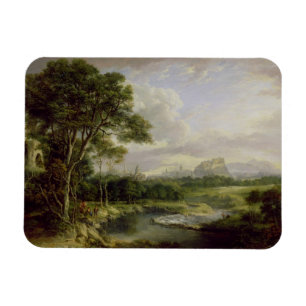 View of the City of Edinburgh, c.1822 (oil on canv Magnet