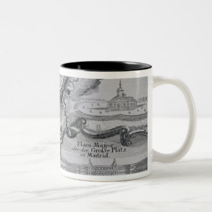 View of the city of Madrid Two-Tone Coffee Mug