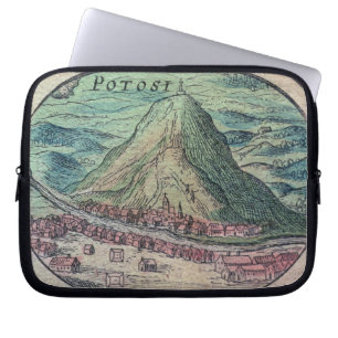 View of the city of Potosi, Bolivia, with its famo Laptop Sleeve