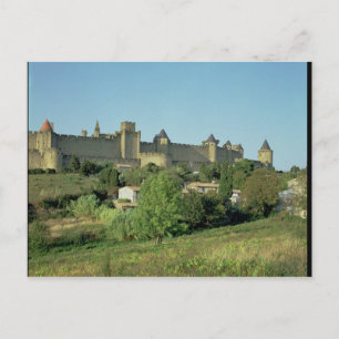 View of the city walls postcard