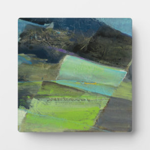 View of the Coast II Abstract Print Plaque