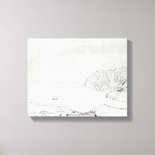 View of the coast off Chile Canvas Print