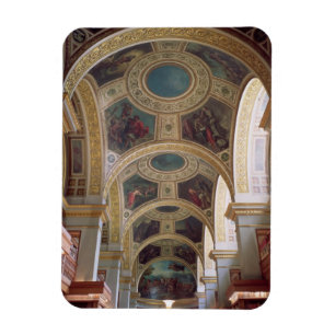 View of the coffered Library ceiling with gilded s Magnet