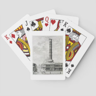 View of the Column of Constantine and the Principa Playing Cards