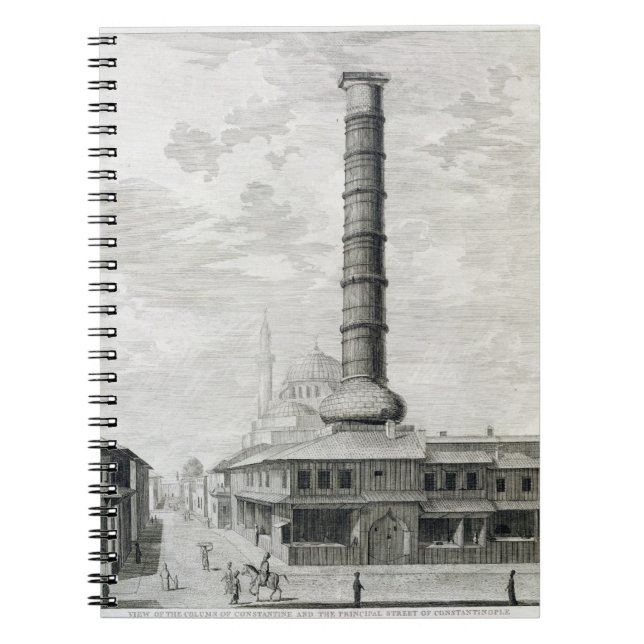 View of the Column of Constantine and the Principa Spiral Notebook (Front)