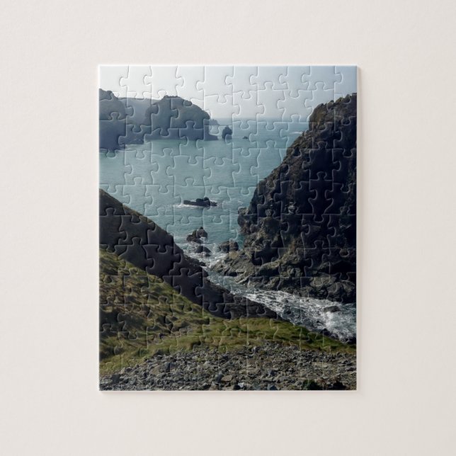 View of the Cornish coast Jigsaw Puzzle (Vertical)