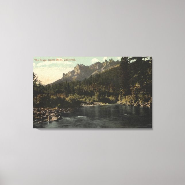 View of the Crags, Castle Rock Canvas Print (Front)