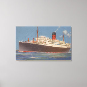 View of the Cunard R.M.L. Franconia Canvas Print