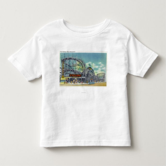 View of the Cyclone Rollercoaster # 2 Toddler T-Shirt (Front)