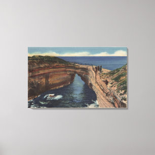 View of the Devil's Pot & the Sunset Cliffs Canvas Print
