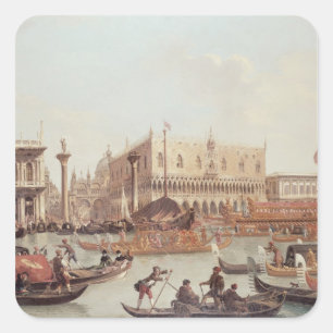 View of the Doge's Palace and the Piazzetta Square Sticker
