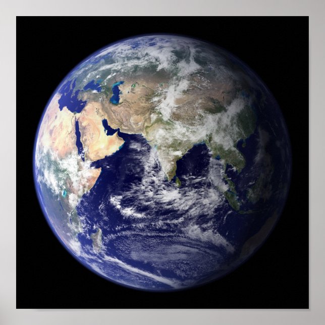 View of the Earth from space Poster (Front)