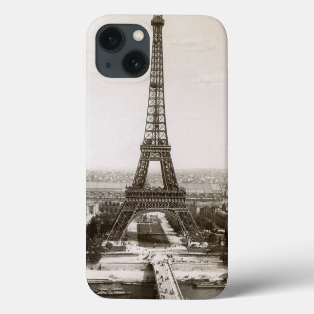 View Of The Eiffel Tower, 1900 Case-Mate iPhone Case (Back)