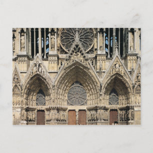 View of the facade, 13th-14th century postcard