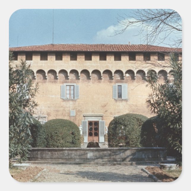 View of the facade, designed for Cosimo Square Sticker (Front)