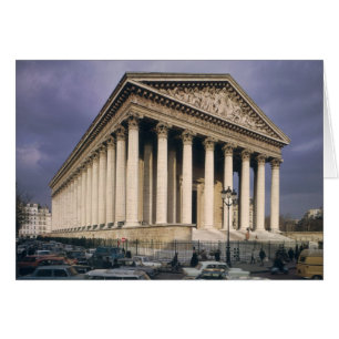 View of the facade of La Madeleine