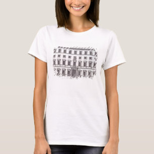 View of the facade of Palazzo Marchese, Rome, desi T-Shirt