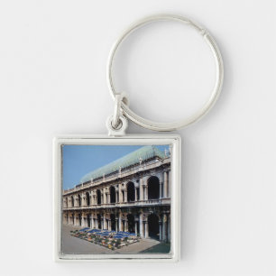 View of the facade of the Basilica Palladiana Key Ring