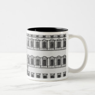 View of the facade of the Lateran Palace, Rome, co Two-Tone Coffee Mug