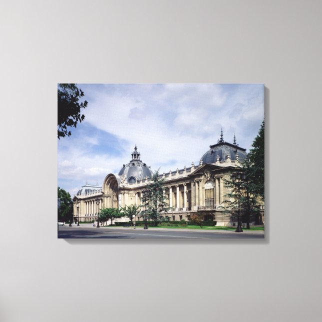 View of the facade of the Petit-Palais Canvas Print (Front)
