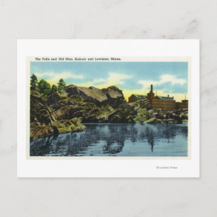 View of the Falls and Old Man Postcard