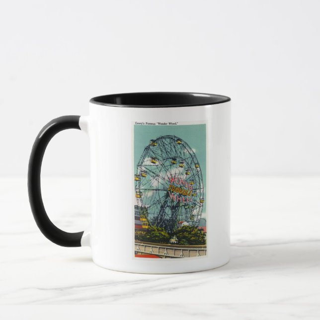 View of the Famous Wonder Ferris Wheel Mug (Left)