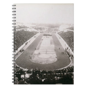 View of the first official Olympic Games in Athens Spiral Notebook