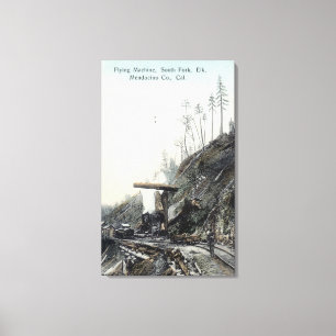 View of the Flying Maching, South ForkElk, CA Canvas Print