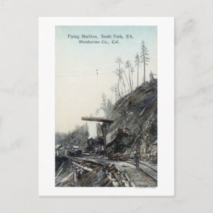 View of the Flying Maching, South ForkElk, CA Postcard