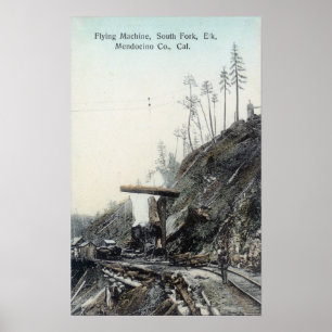 View of the Flying Maching, South ForkElk, CA Poster